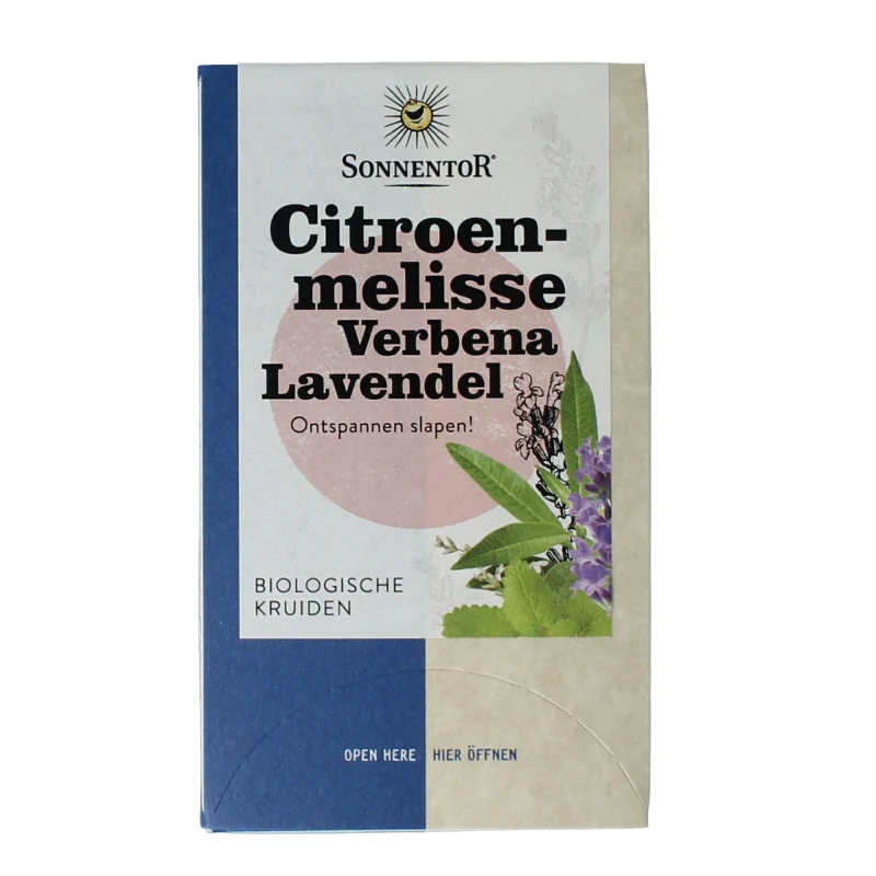 Sonnentor Citroenmelisse - verbena - lavendel bio 18 zakjes