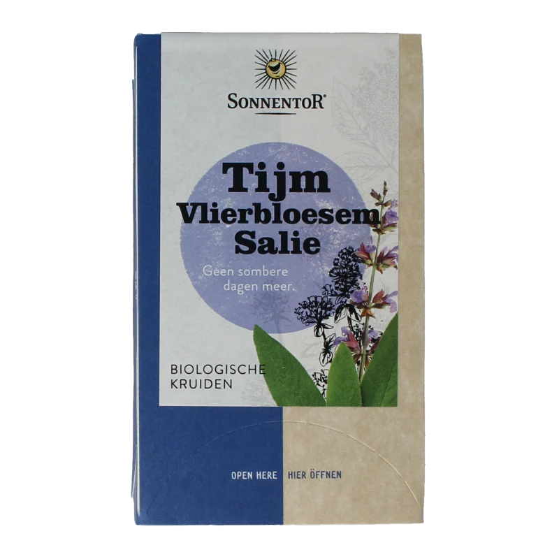 Sonnentor Tijm vlierbloesem salie bio 18 stuks