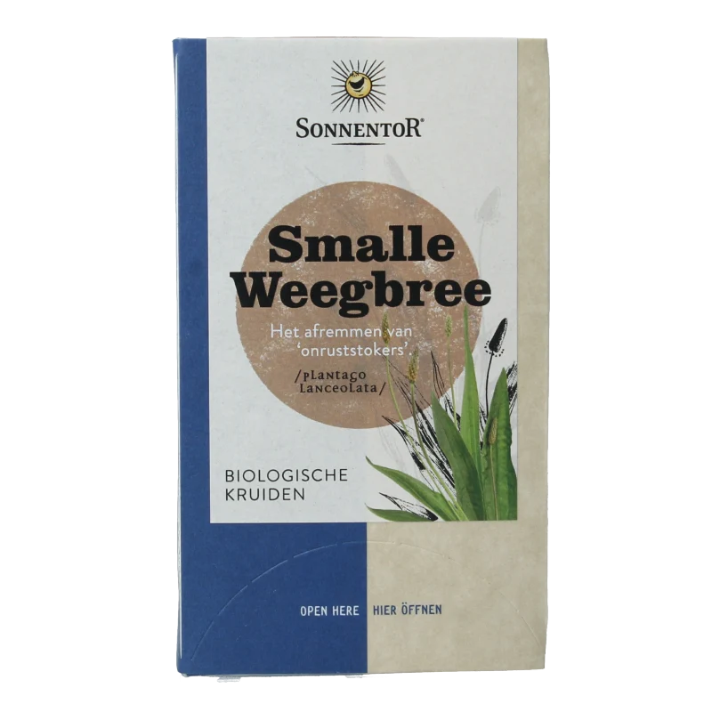 Sonnentor Smalle weegbree thee bio 18 zakjes