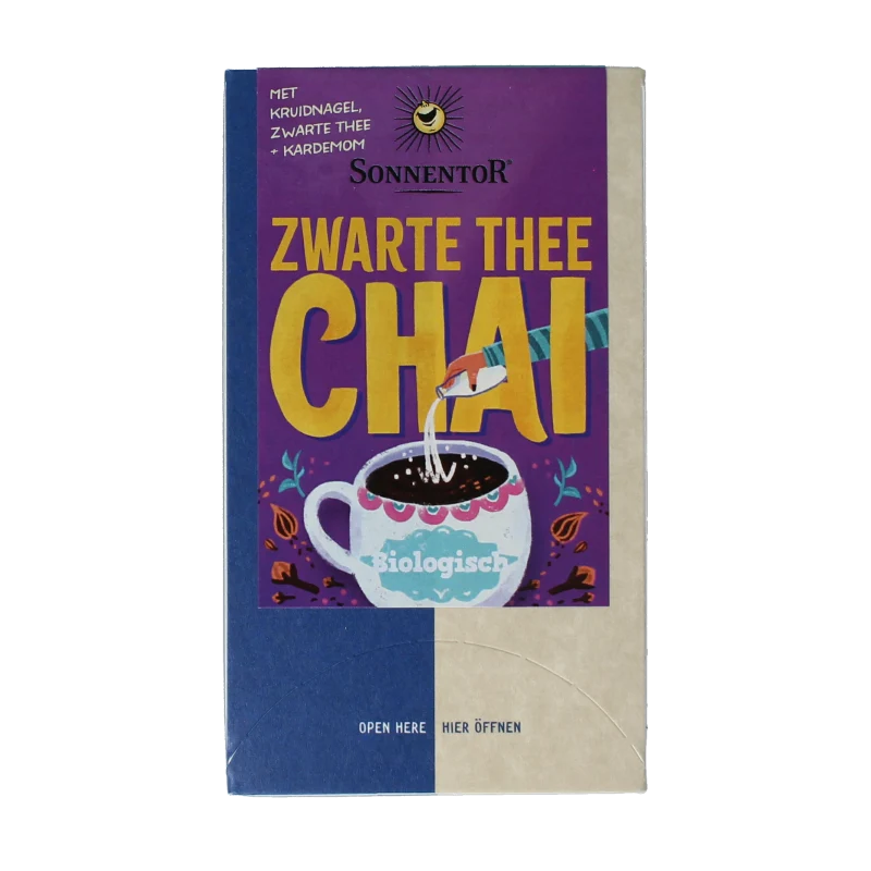 Sonnentor Zwarte chai thee bio 18 zakjes