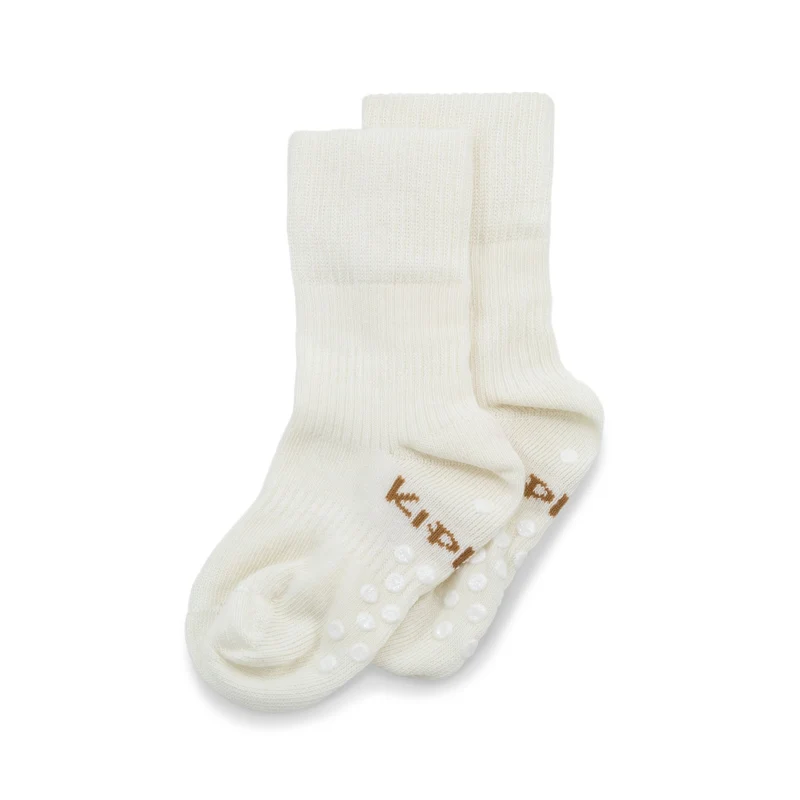 Kipkep Blijf baby sokken antislip 18-24 mnd offwhite/wit 1 paar
