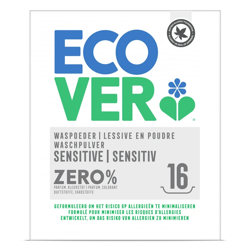 Ecover Zero Sensitive Waspoeder 1,2 kg