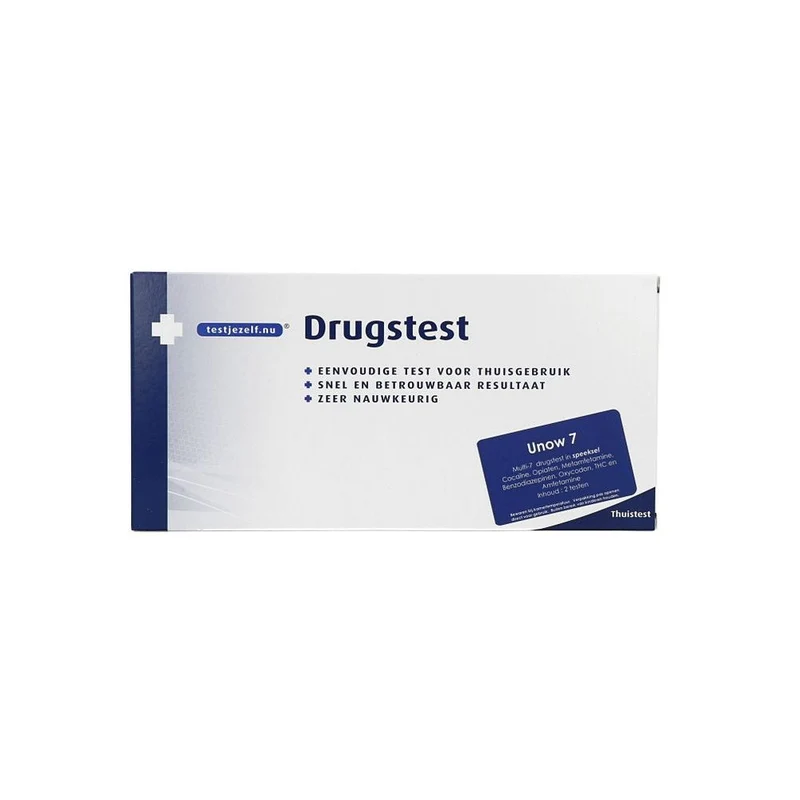 Testjezelf Unow 7- Multi 7 drugstest in speeksel 2 stuks