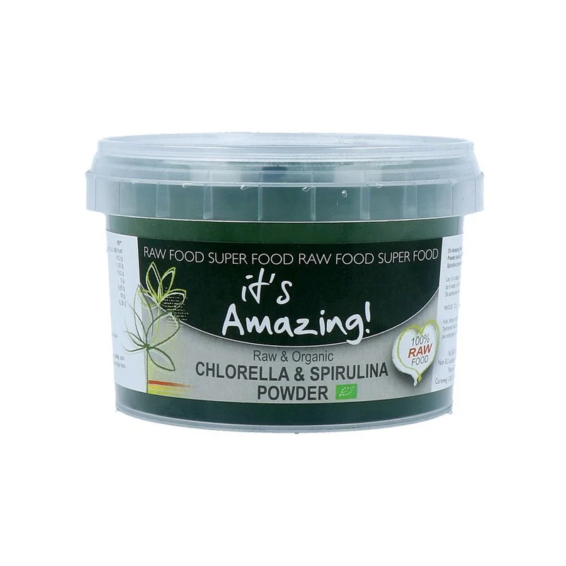 It's Amazing Raw & Organic Chorella & Spirulina Power 125 gram