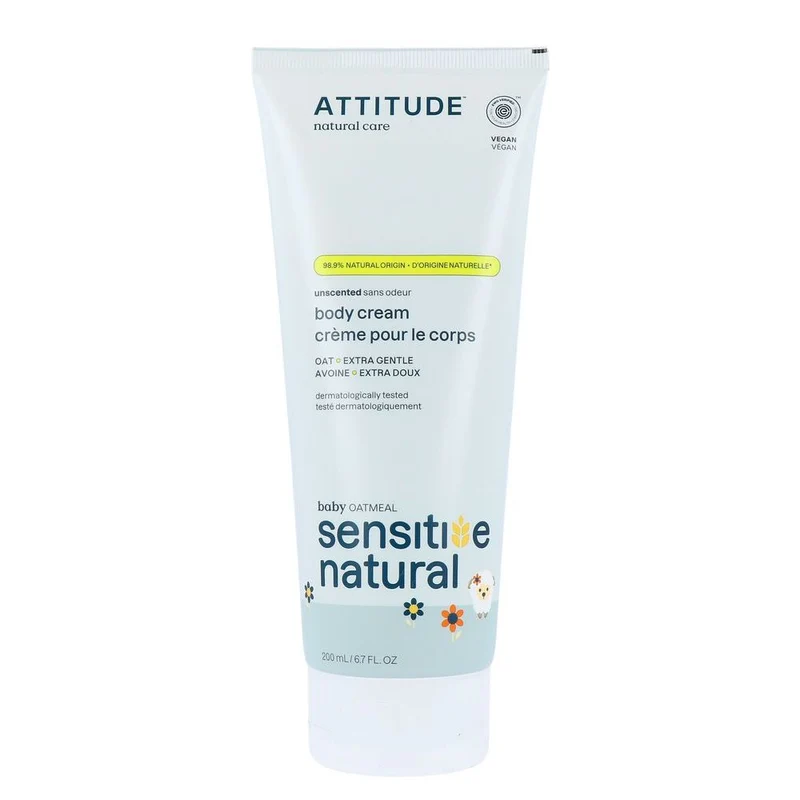 Attitude Sensitive Natural Verzachtende Bodycreme voor Babies 200 ml