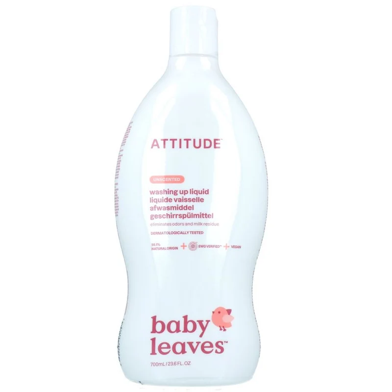 Attitude Baby Leaves Ecologisch Afwasmiddel Ongeparfumeerd 700 ml