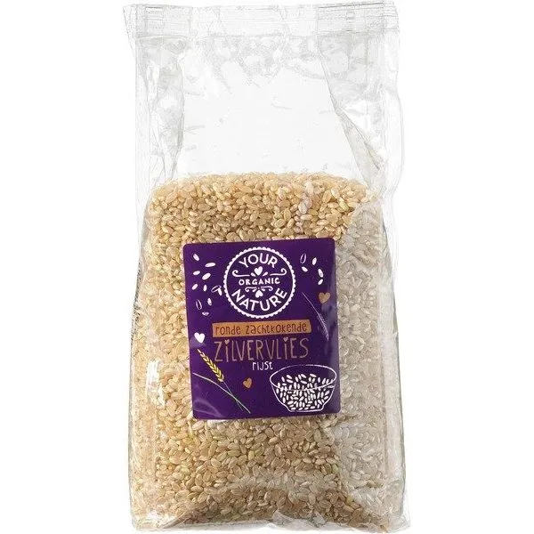 Your Organic Nature Ronde Zilvervliesrijst 800 gram