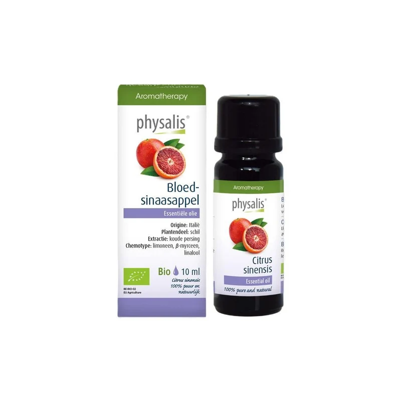 Physalis Aromatherapy Bloedsinaasappel Olie Biologisch 10 ml