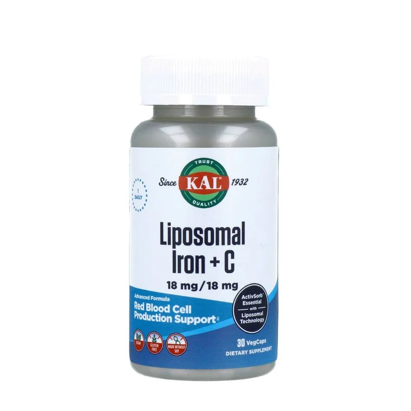 Kal Liposomaal Ijzer +Vitamine C 30 capsules