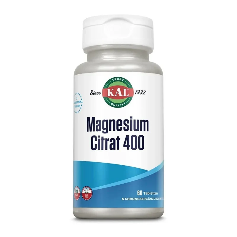 KAL Magnesiumcitraat 400mg 60 tb