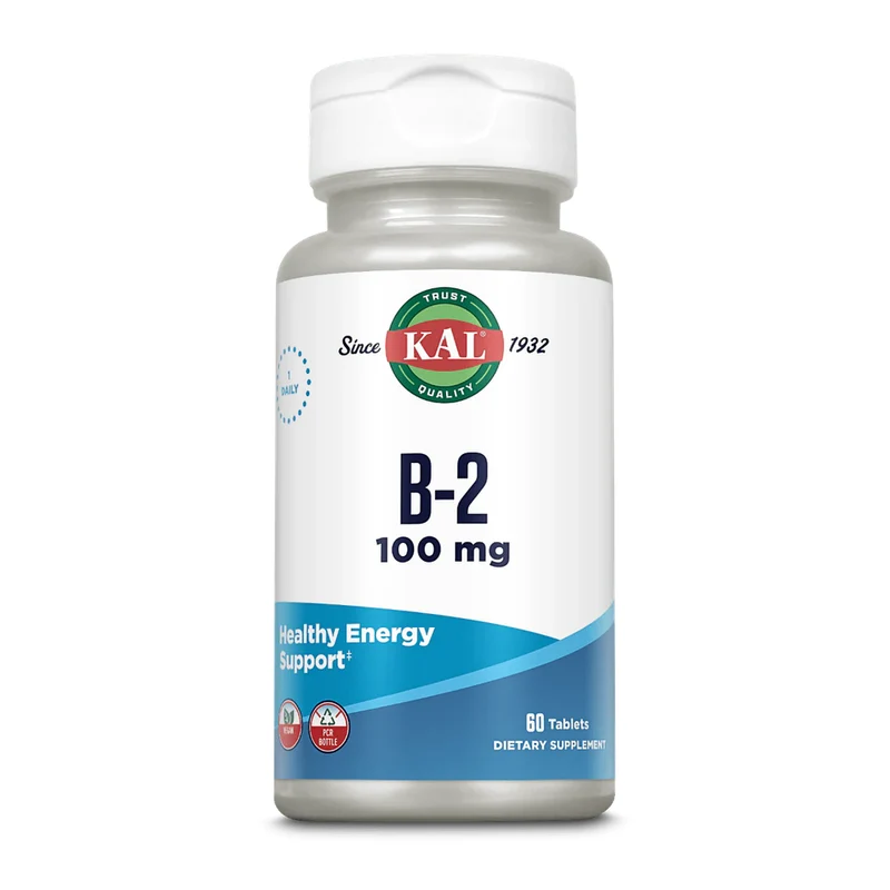 Kal Vitamine B2 Riboflavin 100mg 60 tb
