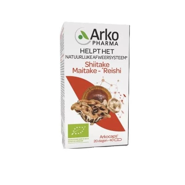 Arkocaps Reishi shiitake maitake bio 40 capsules 40ca