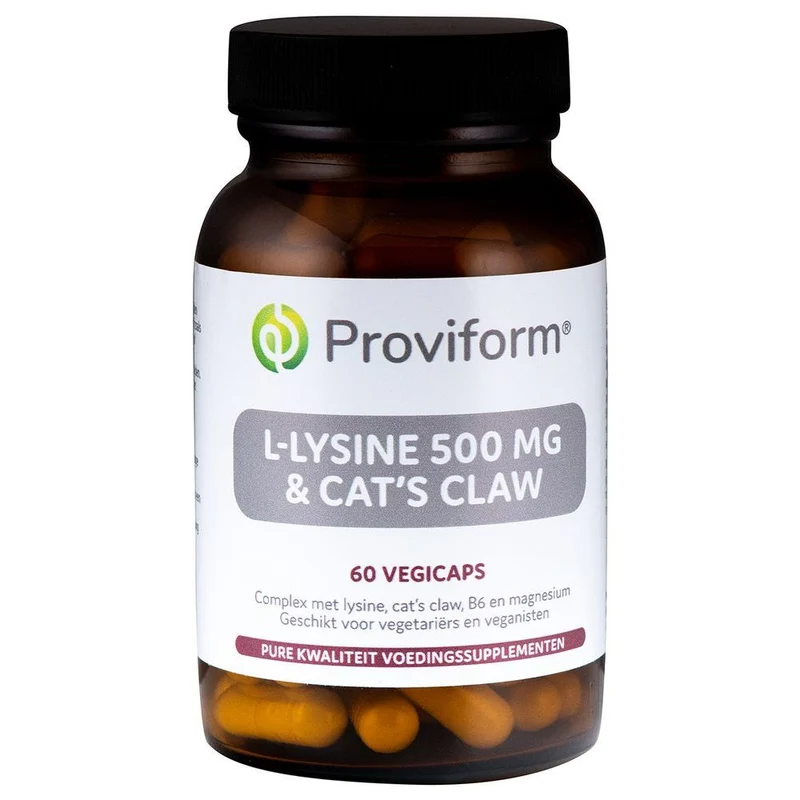 Proviform L-Lysine 500mg & Cat's Claw Vegicaps