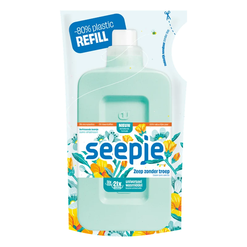 Seepje Wasmiddel universeel navulzak 945 ml