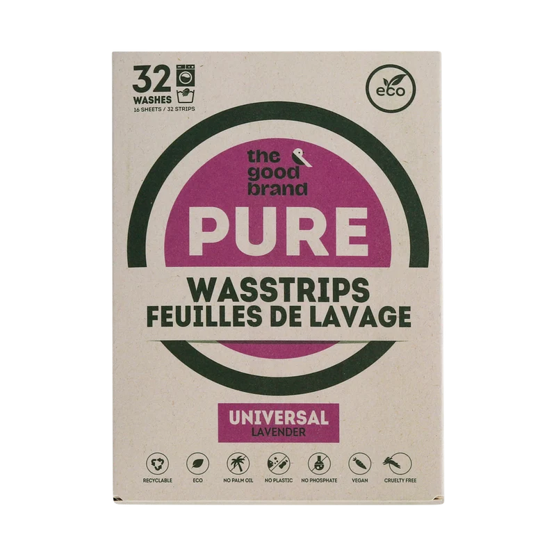 The Good Brand Wasstrips lavender 32 stuks