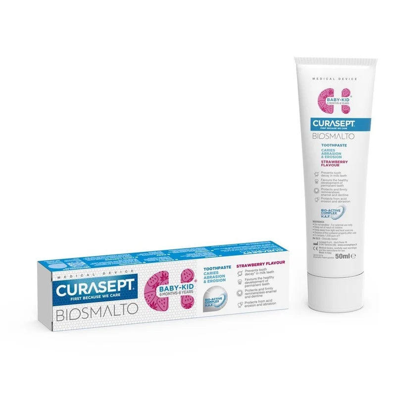 Curasept Biosmalto Tandpasta Cariës, Erosie & Slijtage Baby