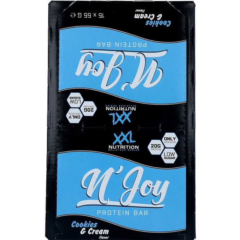 XXL Nutrition N'Joy Protein Bar Cookies & Cream 55 gram