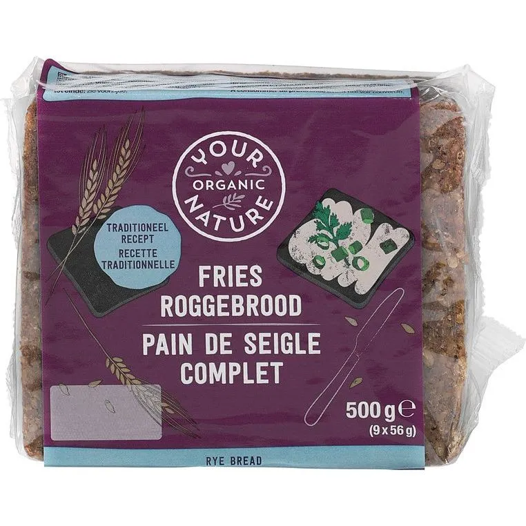 Your Organic Nature Roggebrood fries bio 500 gram
