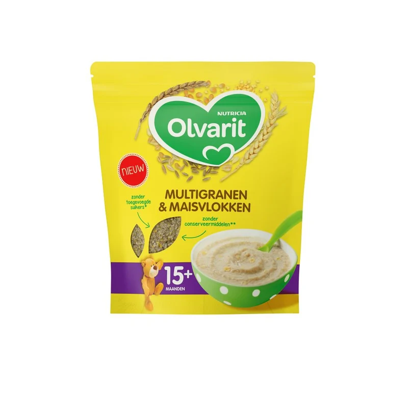 Olvarit Multigranen & maisvlokken 15M+ 200 gram