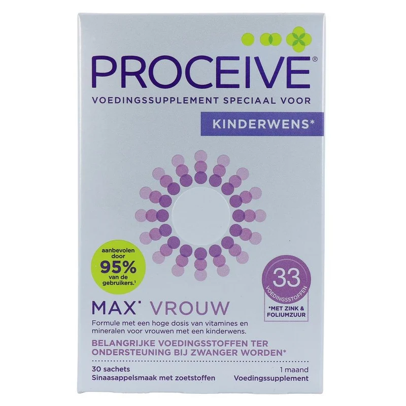 Proceive Kinderwens max vrouw 30 sachets