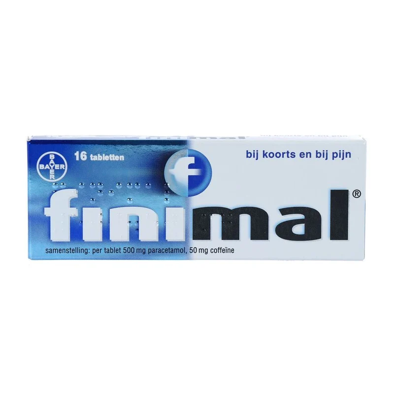 Finimal Paracetamol met coffeine 500/50 mg 16 tabletten