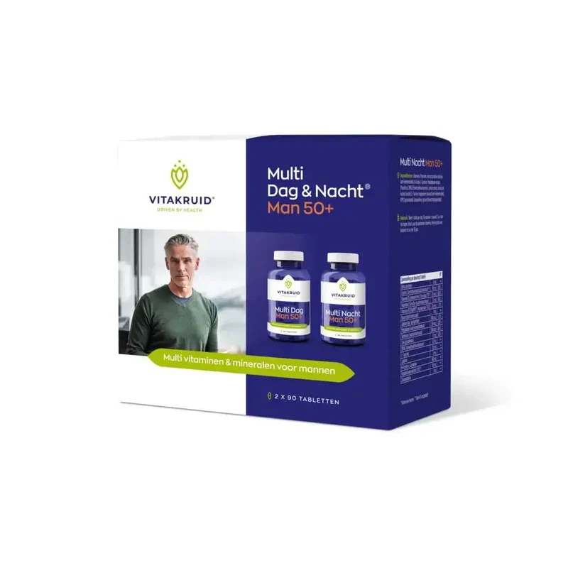 Vitakruid Multi dag & nacht man 50+