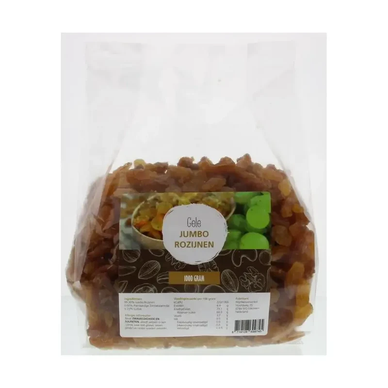 Mijnnatuurwinkel Gele jumbo rozijnen 1 kg