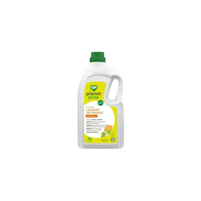 Planet Pure Wasmiddel vloeibaar gekleurde was orange