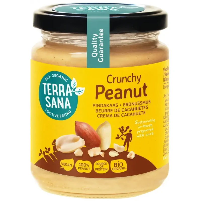 Terrasana Pindakaas crunchy bio