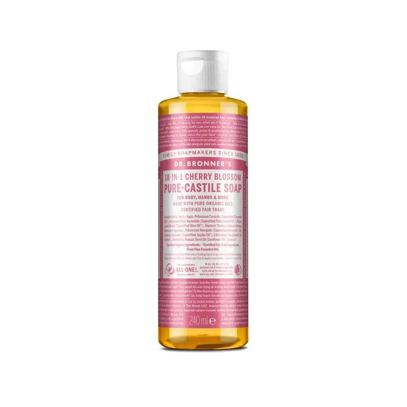 Dr Bronners Liquid soap cherry blossom