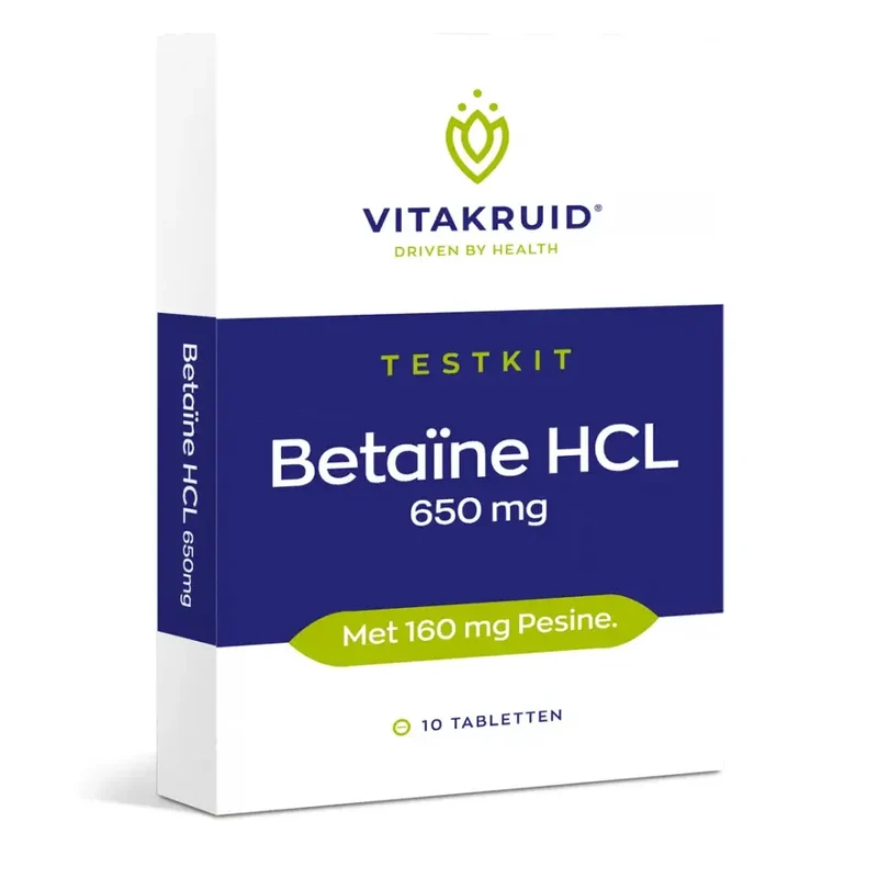 Vitakruid Betaine HCL 650 mg & pepsine 160 mg