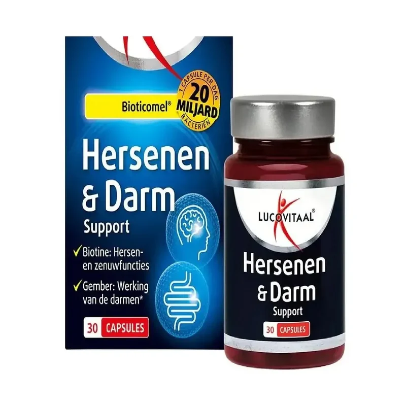 Lucovitaal Hersenen & darm support Bioticomel 30 capsules