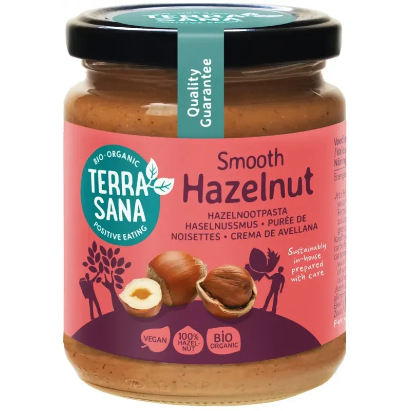Terrasana Hazelnootpasta bruin bio