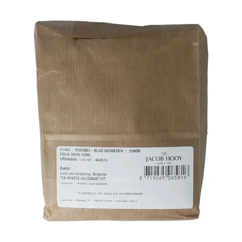 Jacob Hooy Moerbei blad gesneden 250 gram