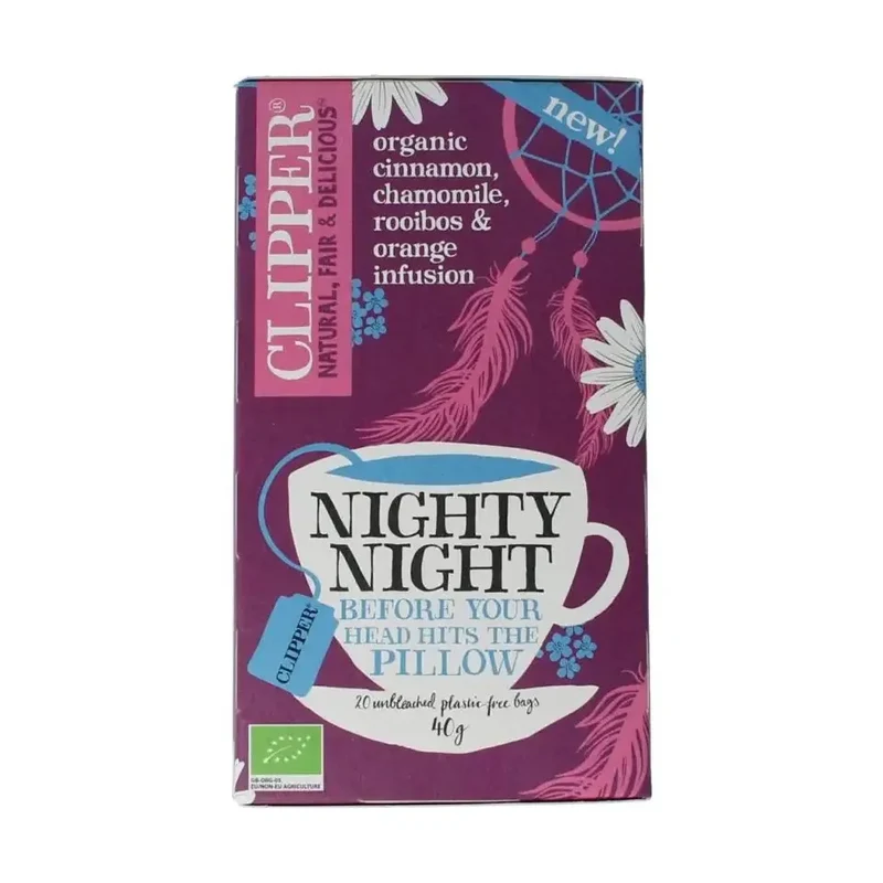 Clipper Kruidenthee nighty night biologisch 20 stuks