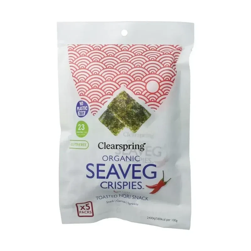 Clearspring Seaveg - crispies chilli multipack biologisch 20 gram