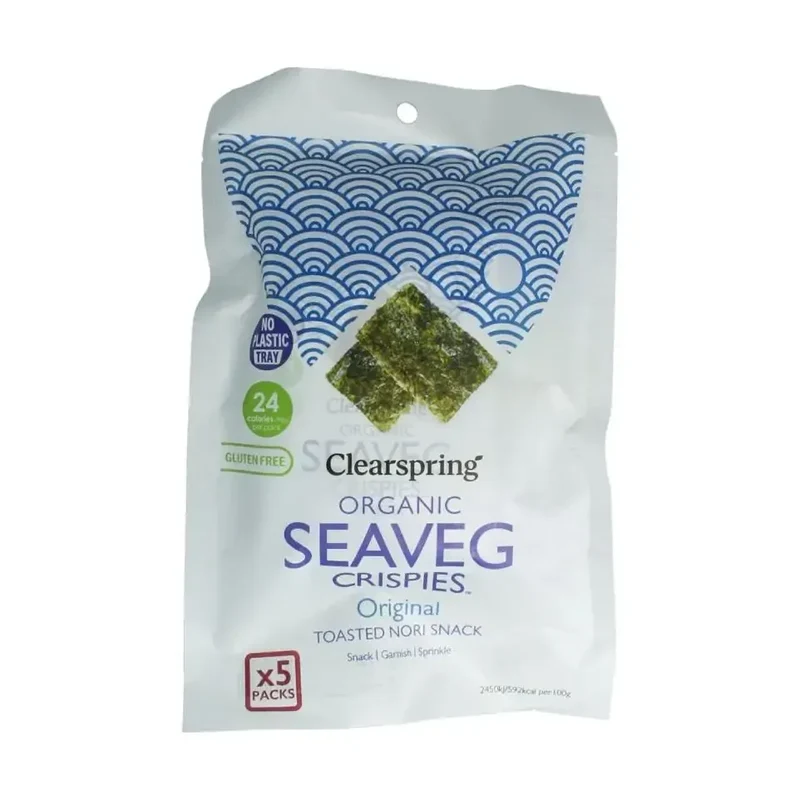 Clearspring Seaveg - crispies original multipack biologisch 20 gram