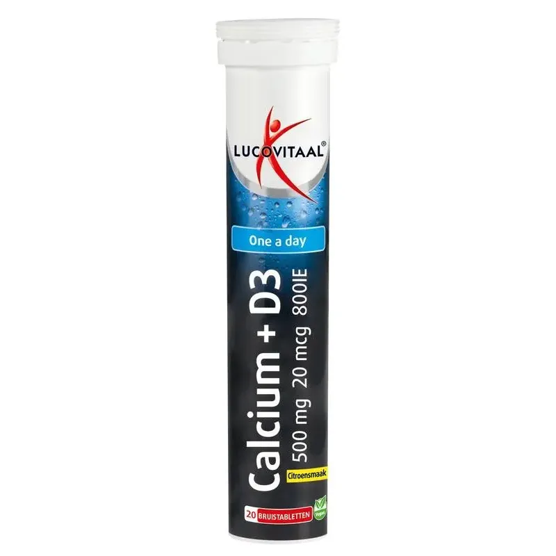 Lucovitaal Calcium + D3 citroen 20 bruistabletten