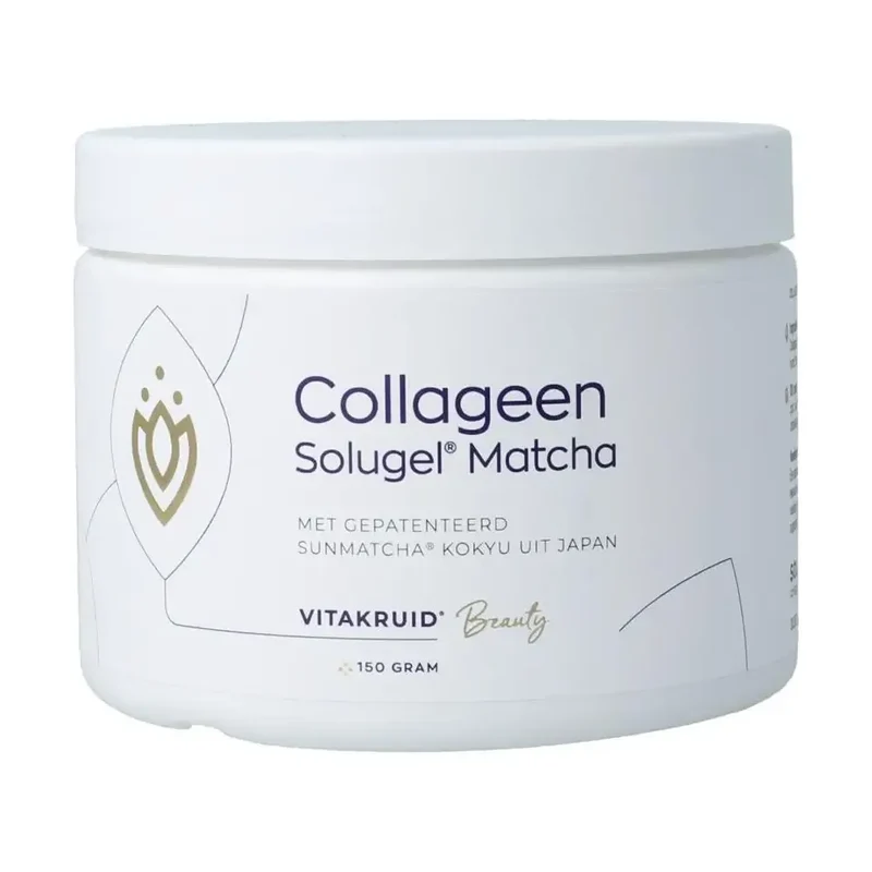 Vitakruid Collageen Solugel Matcha 150 gram