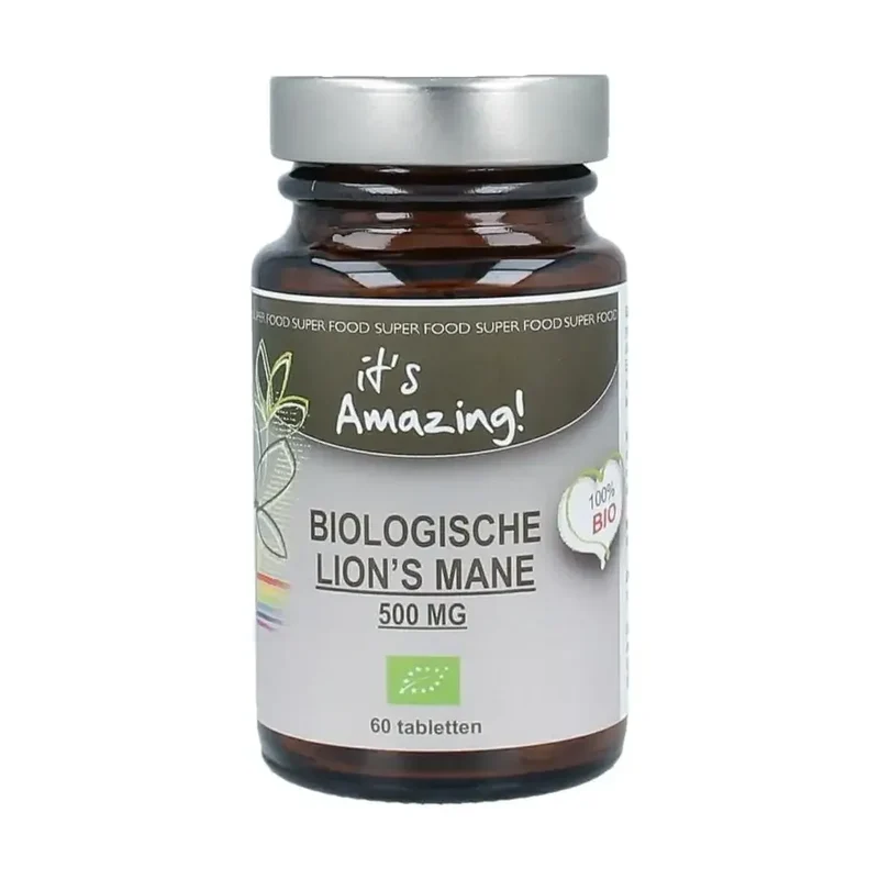 It´s Amazing Lions mane 500 mg biologisch 60 tabletten