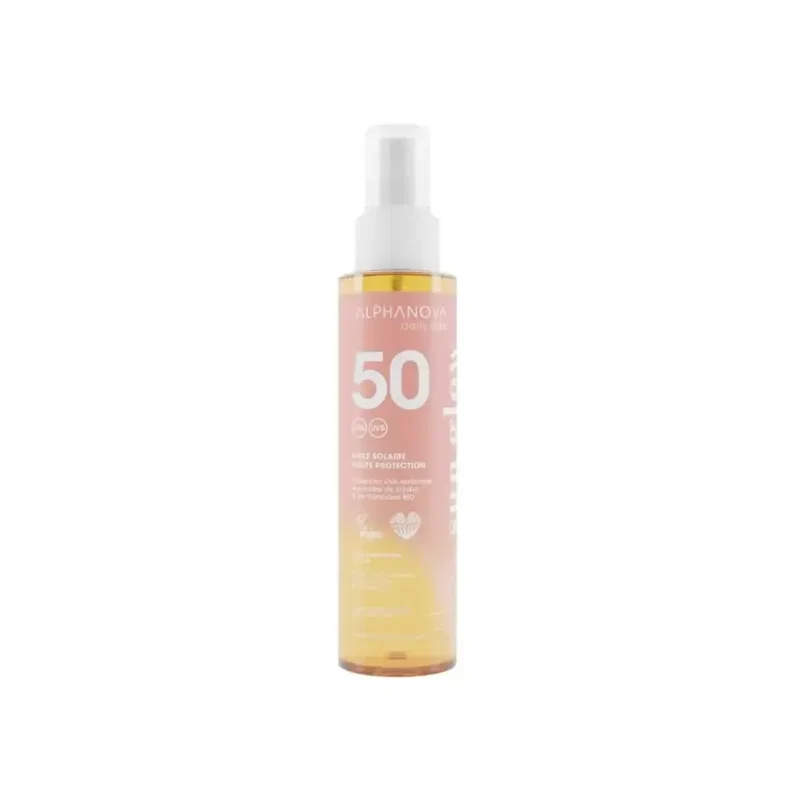 Alphanova Protective sun oil sun glow biologisch SPF50 125 ml