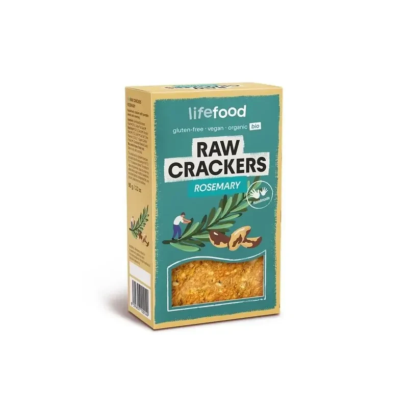 Lifefood Life crackers rozemarijn raw bio 90 gram