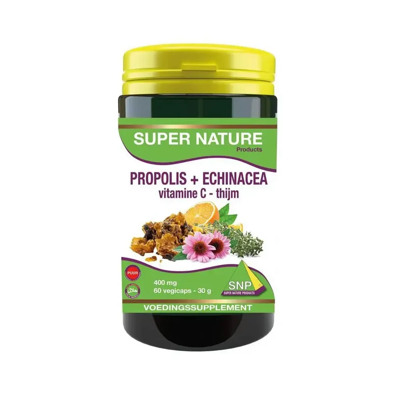 SNP Propolis+echinacea - thijm- vitamine C 400 mg puur 60 capsules