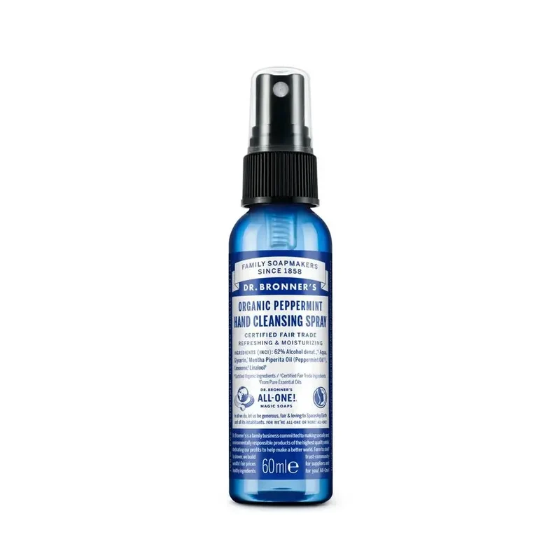 Dr Bronners Handspray pepermunt 60 ml