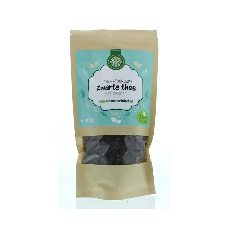 Mijnnatuurwinkel Zwarte thee gember 100 gram