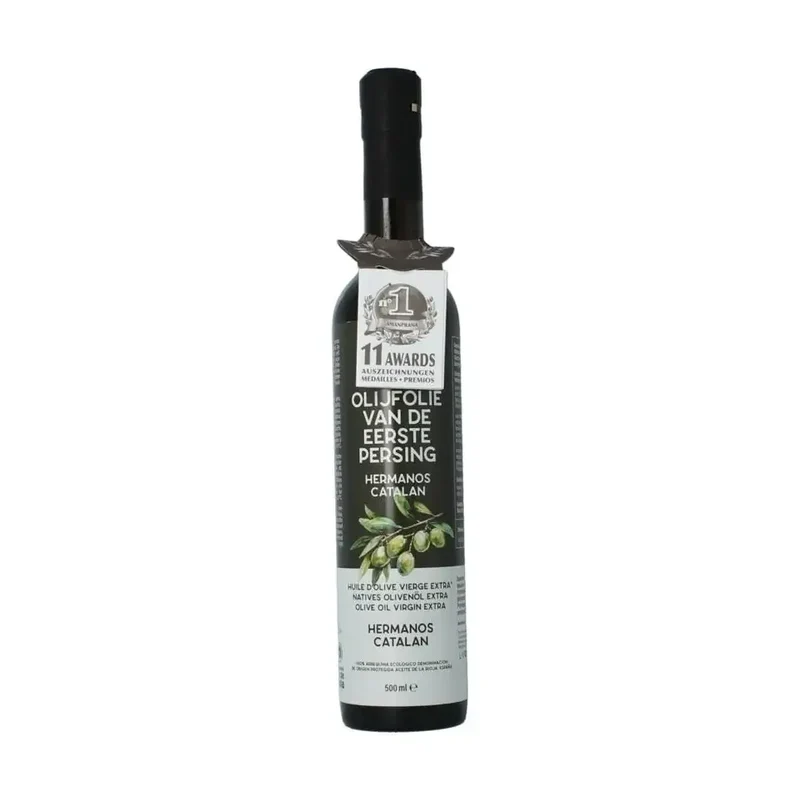 Amanprana Herman Catalan olijfolie extra vierge biologisch 500 ml