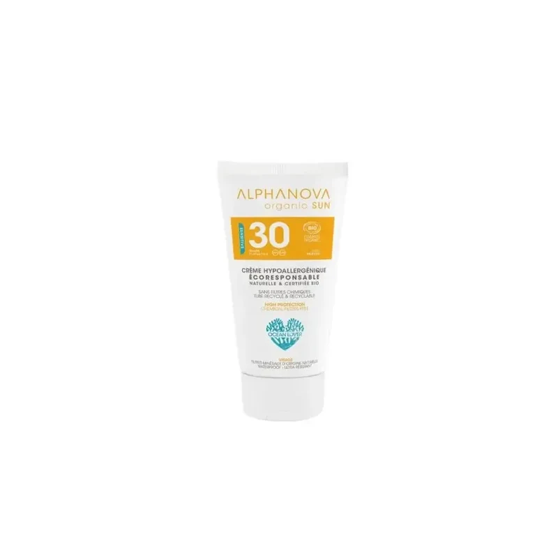 Alphanova Sun creme bij zonne allergie en waterproof SPF30 50 gram
