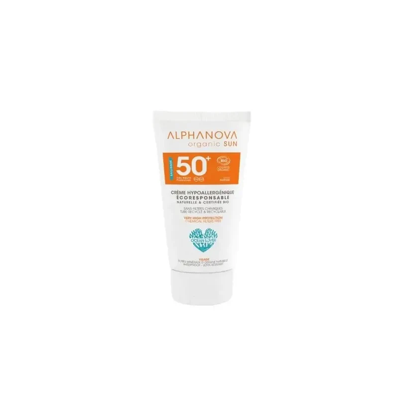 Alphanova Sun creme bij zonne allergie en waterproof SPF50 50 gram