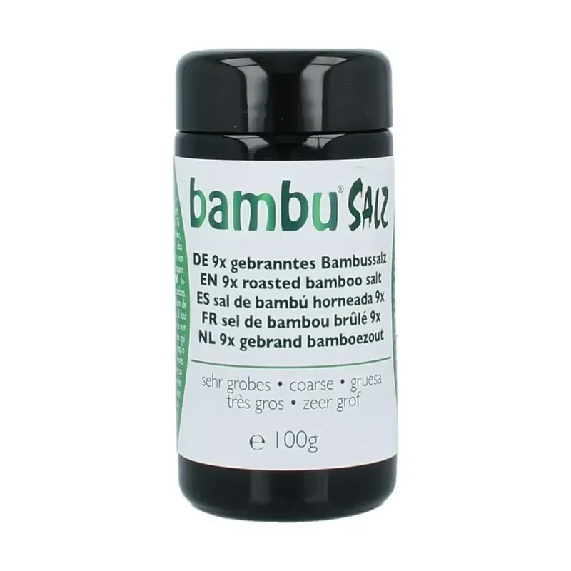 Bambu Salz Bamboezout zeer grof 9x gebran 100 gram