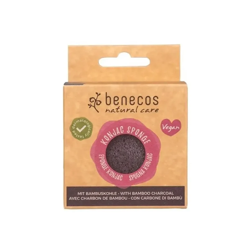 Benecos Konjac spons black bamboo